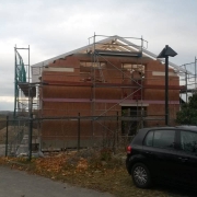 Bild 13 Rohbau mit Dachstuhl