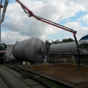 Bild 3 Bodenplattenbeton für Silobehälteranlage
