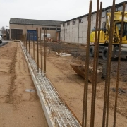 Bild 6 Fundamentarbeiten für Neubau Halle