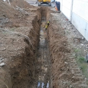 Bild 12 Drainagearbeiten