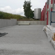 Bild 7  Zufahrtserweiterung mit Stützwinkelversetzung und Pflasterarbeiten