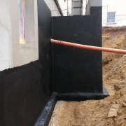 Bild 4 Abdichtung nach Neubau Kellertreppe